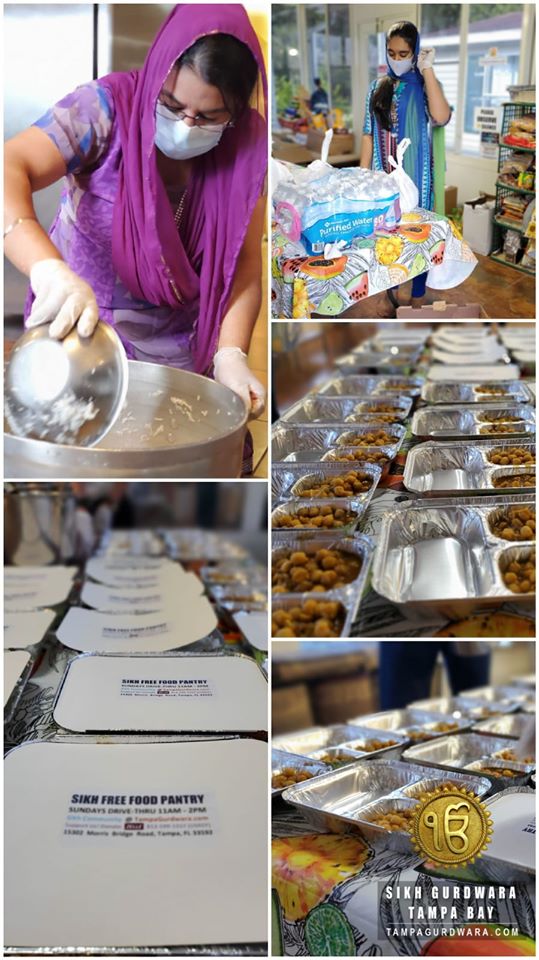Tampa Sikh Gurdwara Preparing FREE HOT MEALS